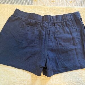 Lilly Pulitzer Lilo Linen Navy Blue Shorts